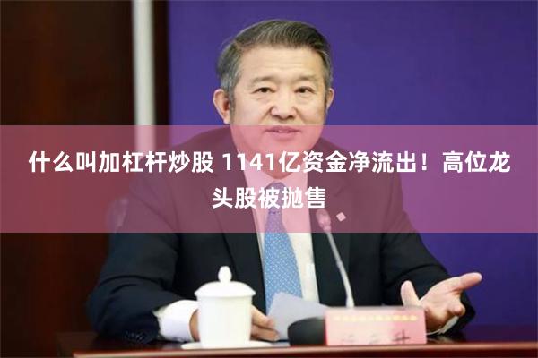 什么叫加杠杆炒股 1141亿资金净流出！高位龙头股被抛售