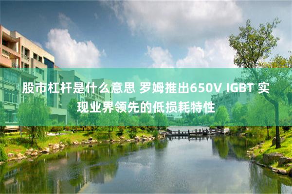 股市杠杆是什么意思 罗姆推出650V IGBT 实现业界领先的低损耗特性
